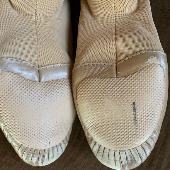 Bloch split sole stretch jazz character lyrical shoe tan - Picture 4 of 9